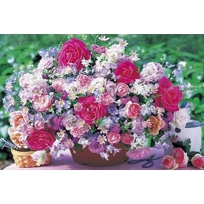 Yanoman - Puzzle 1000 pices - Bouquet de Fleurs roses pour 270