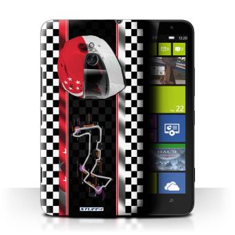 pour Nokia Lumia 1320 / Singapour Design / F1 Piste Drapeau Collection