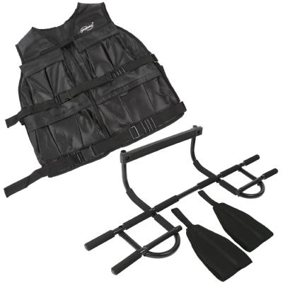 Kit Fitness Gilet Lesté 19,5 Kg + Barre De Traction Multifcontion 0701120 pour 90