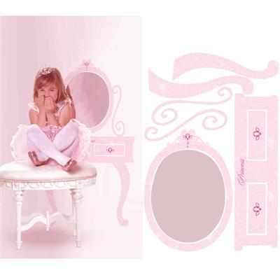 Maxi Sticker Deco Disney Princesse miroir pour 44