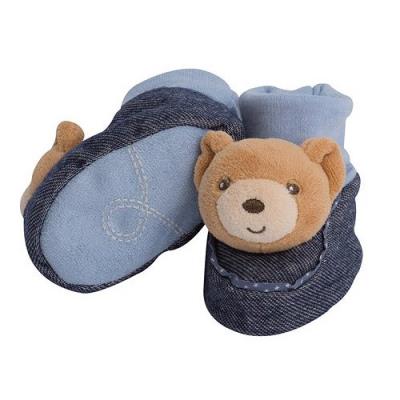 Kaloo blue denim : chaussons ourson kaloo pour 29