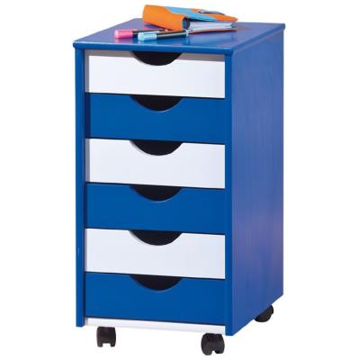 Container pour enfant Bleu/blanc, Dim : L36 x P40 x H65 cm -PEGANE- pour 88
