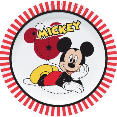 Assiette plate Mickey 22 cm en mlamine 5061120 - Trudeau pour 4