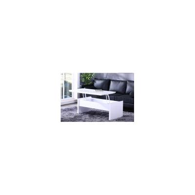 Phoenix table basse avec plateau relevable 110x55cm blanc laqu pour 290