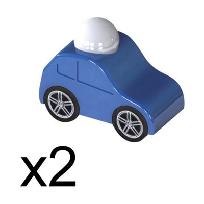 Lot 2 Veilleuses Nomades a LED Automatique Rechargeable - Securite Enfant - Voiture Bleue pour 25