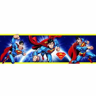 Frise murale 10,6 cm x 5 m Superman Valrie pour 14