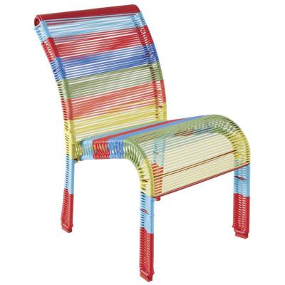 Chaise enfant multicolore en polyrsine et mtal laqu - Dim : 31 x 42 x 53 cm -PEGANE- pour 73