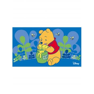 Tapis enfant - Winnie miel - bleu 50x80 cm en Polypropylne pour 22