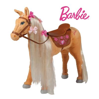 Happy People 58036 Cheval de Barbie en peluche  monter avec selle faon cuir pour 85