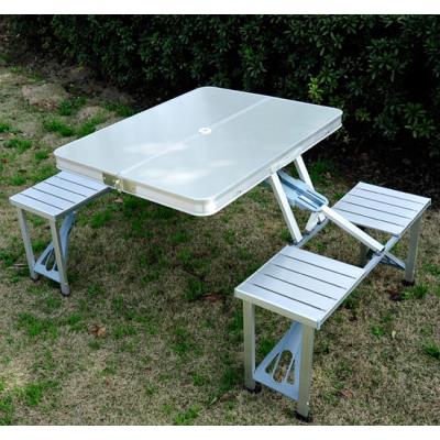 Table De Camping Pliante Aluminium 4 Places En Valise - Homcom pour 70