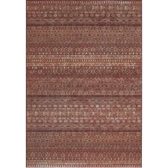 electrom&eacute;nager tapis ethnique chic rouge sheeva 200x290 cm tapis