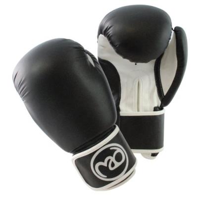 Boxing-mad Gants De Sparring En Cuir Synthétique Noir Blanc 12 pour 47