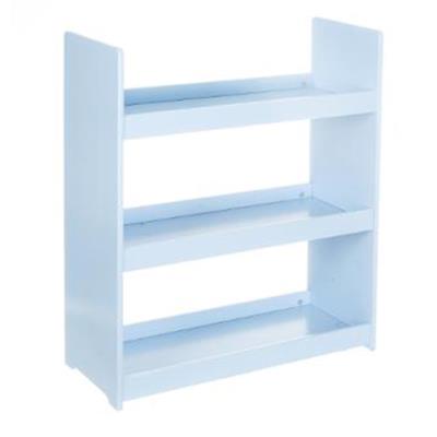 Etagre 3 niveaux en bois pour enfant Bleu, H 78 x P 24 x L 62,5 cm -PEGANE- pour 53