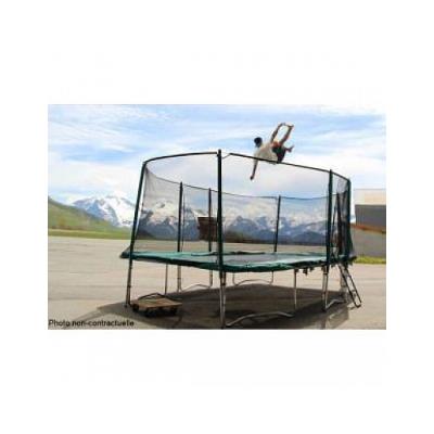 Pack France Trampoline Apollo Sport Rectangulaire 420x350cm + Filet + Echelle pour 999