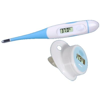 ALECTO BABY THERMOMETER SET 2-TEILIG BC-02 - KLASSISCHE FIEBERTHERMOMETER ET SCHNULLERTHERMOMETER pour 23