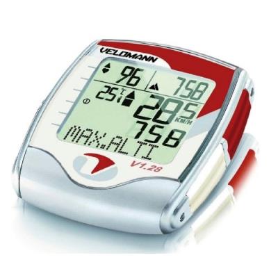 Velomann V128 Compteur Gris Rouge pour 152