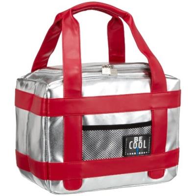 Be Cool City Petit Sac Isotherme Argent Rouge pour 48