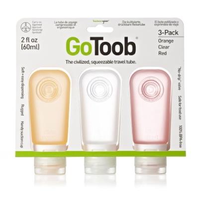 Humangear Unisexe Adulte Toob Go Lot De 3 Bouteilles De Liquide Multicolore Clear Orange Red 60 Ml pour 44