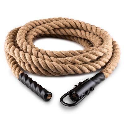 Capital Sports Power Rope Avec Crochets 12m 3,8cm Corde De Chanvre Fixation Plaf pour 80