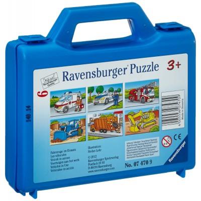 Ravensburger - Puzzle cubes - 6 cubes : Les vhicules pour 8