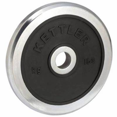 Kettler 660 Disque De Musculation En Chrome Et Caoutchouc Chromé Noir 20 Kg pour 98