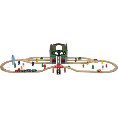 Circuit de train en bois 70 pieces - beeboo - jouet en bois pour 65