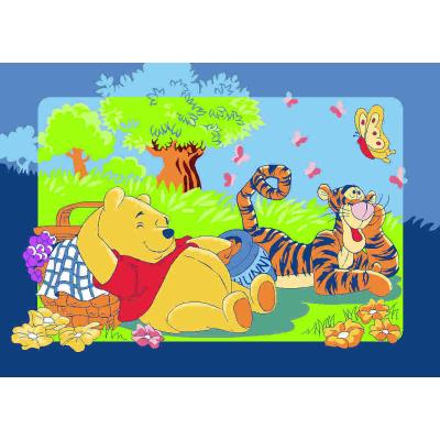 Tapis enfant - Winnies picnic - multicouleur 95x133 cm en Polypropylne pour 25
