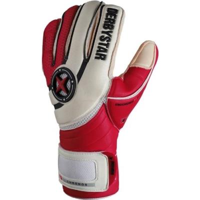 Derbystar Gants De Gardien De But Chronos 8 Rouge - Rouge Blanc Noir pour 43