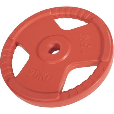 Poids Disque 51mm En Fonte Revêtement Caoutchouc De 25kg Avec Poignée pour 85