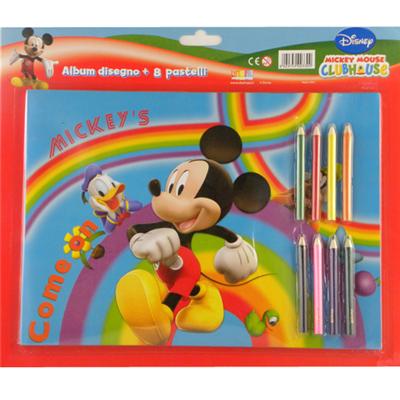Set crayon de coloriage Mickey pour 6
