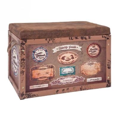 Coffre de rangement 65 cm marron pour 60