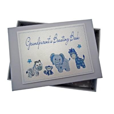 white cotton cards grandparents boasting book photo album (tiny, blue) pour 26