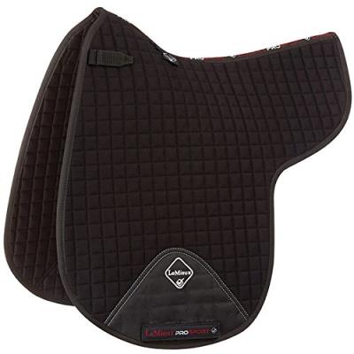 Prosport Le Enseignant Anneaux Tapis De Selle De Dressage Noir Noir Grand pour 76