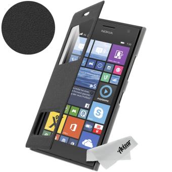 votre Housse Etui à Double Fenêtre pour Nokia Lumia 730 / 735 Noir