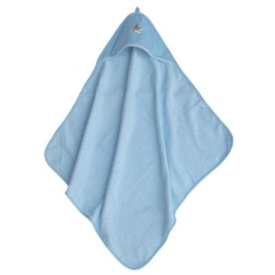 taftan - cape de bain etoile bleu clair - bleu clair pour 35