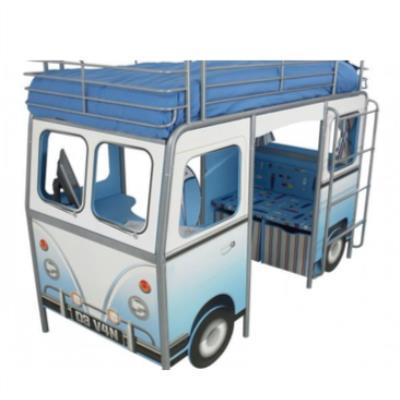 Lit mezzanine Camion VAN Bleu pour 1076
