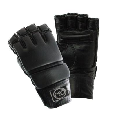 Boxing-mad Gants De Grappling En Cuir Mma Noir pour 38