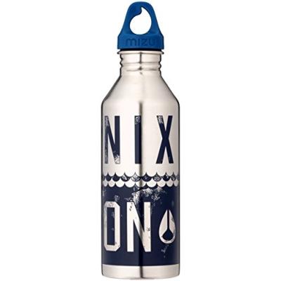 Mizu M8 Waves Nixon Gourde En Acier Inoxydable Argenté Blue Print Z-m08nixwvnsb 800 Ml pour 38