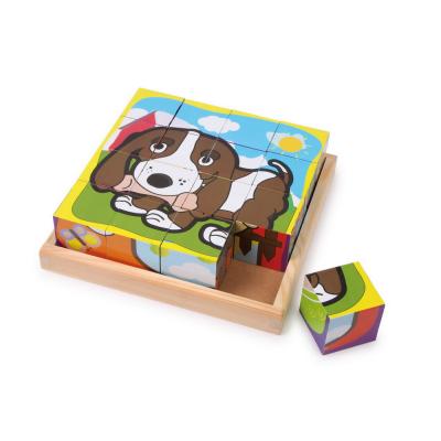 Puzzle-cubes Animaux domestiques - Legler pour 12