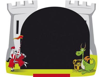 JEUJURA - Tableau mural chevalier et dragon pour 30