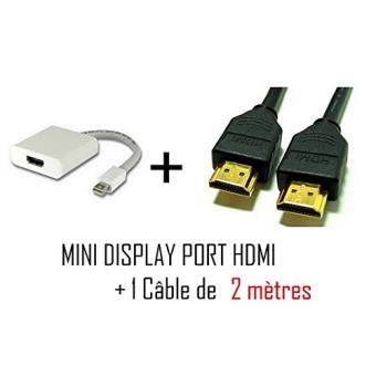 CABLING&reg; adaptateur Mini DisplayPort vers HDMI + Cable HDMI M/M 2M