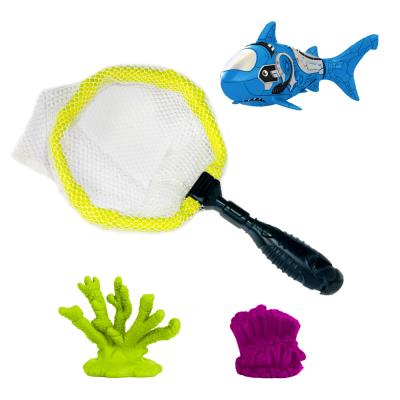 Jouet pour le bain : robo fish avec puisette : requin bleu splash toys pour 15