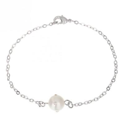 Bracelet l&r orn de cristaux de swarovski et perle de nacre femme pour 15