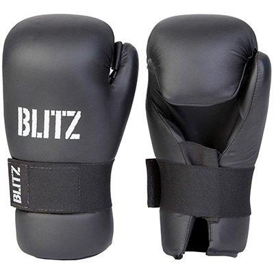 Blitz Pu Gants Semi Contact Paume Ouverte Bleu Bleu Grand pour 47