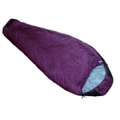 Lestra Padirac Sac De Couchage Randonnée Violet Noir 220 X 80 Cm Ouverture Gauche pour 69