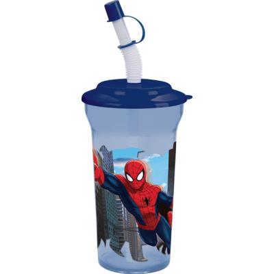 Gobelet  paille Spider-man 350 ml 5061096 - Trudeau pour 5