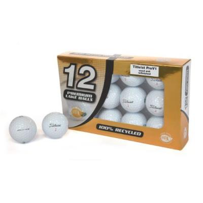 Second Chance Premium Titleist Pro V1 12 Balles De Golf Recyclées De Catégorie A Gold Box pour 48