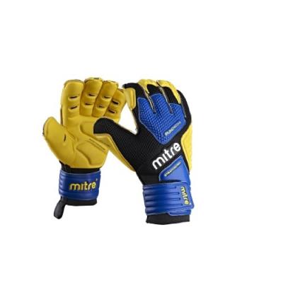 Mitre Brz Pro Gants De Gardien De But Jaune Jaune Bleu Noir Size 9 pour 78