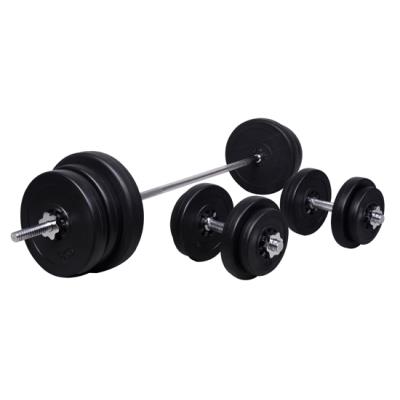 3 Sets Fitness Barre D´haltère Longue/courte De Musculation Exercice 14 Disques 70kg - Homcom pour 120