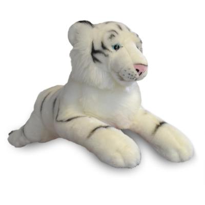 Peluche tigre allong 60 cm : Blanc Soft Friends pour 32